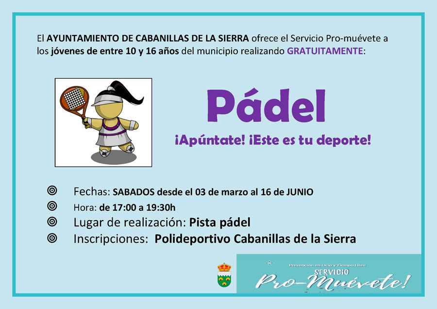 Promuevete Cabanillas de la Sierra Padel