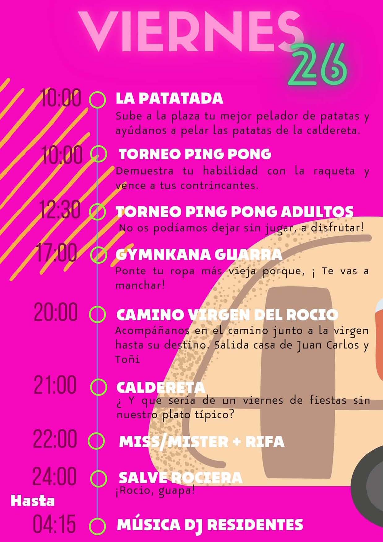 FIESTAS 2022 CAMPING D'OREMOR CABANILLAS DE LA SIERRA