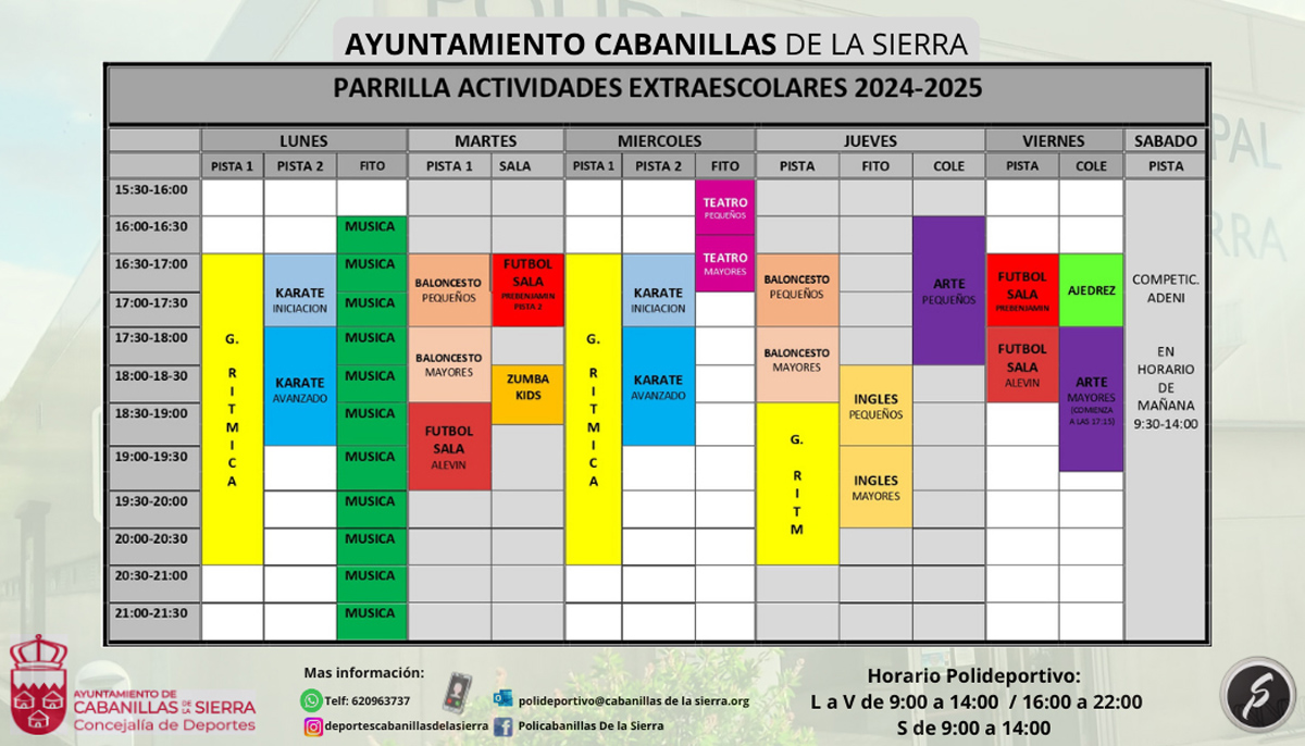 Extraescolares 2024-25