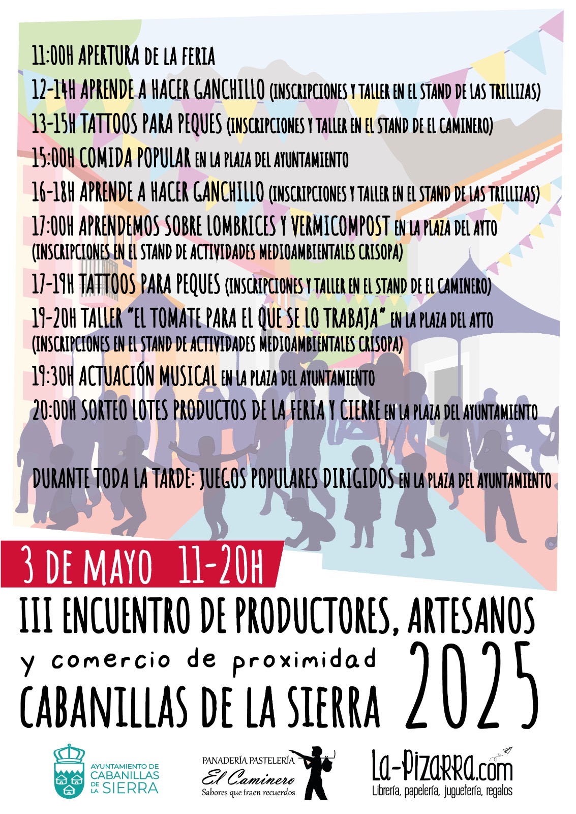 horario feria comercio y artesania cabanillas 03 mayo 25