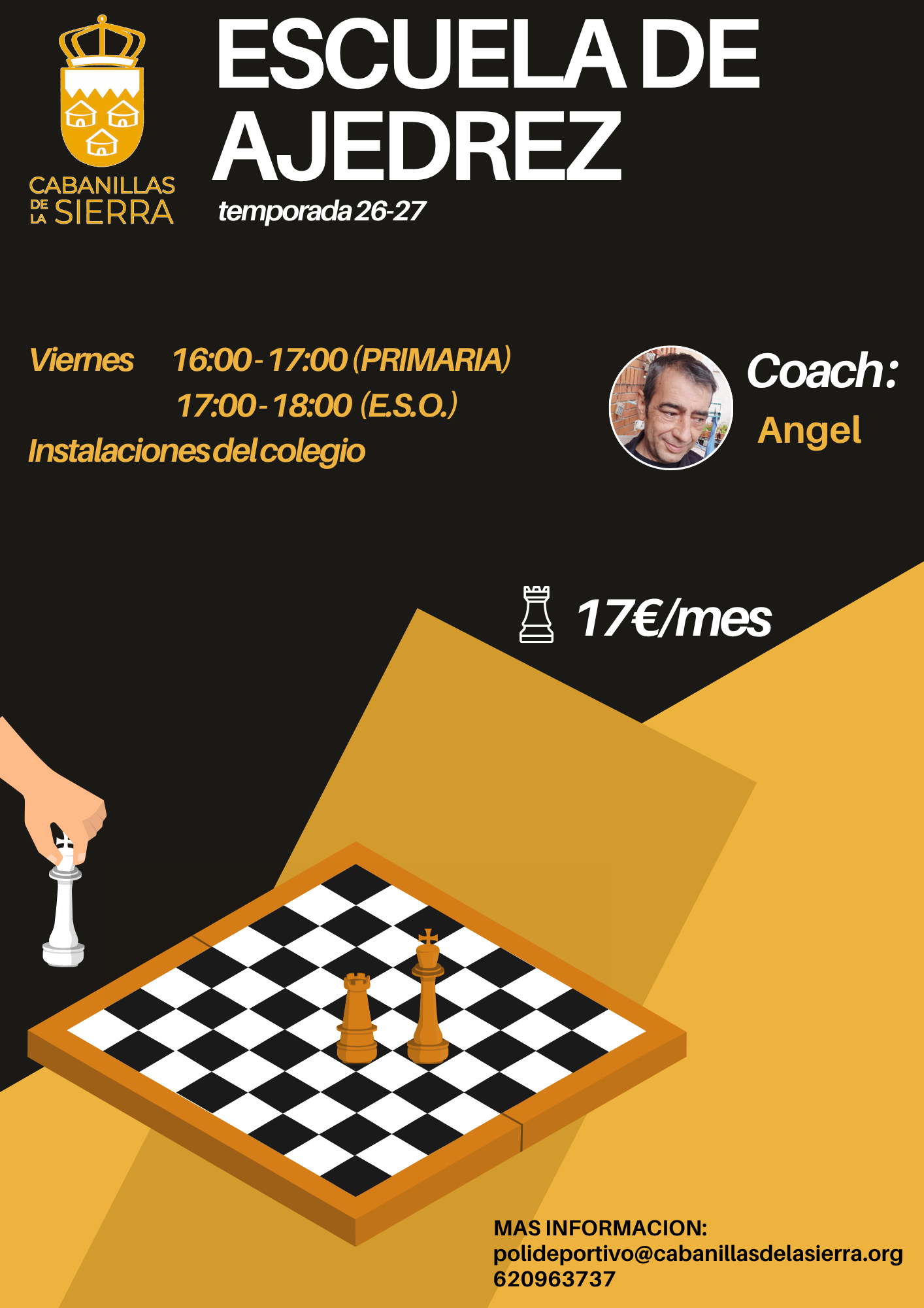 Ajedrez extraescolares 2026-27