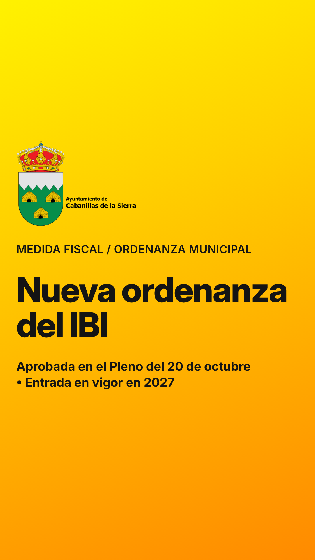Bajamos el IBI en Cabanillas de la Sierra