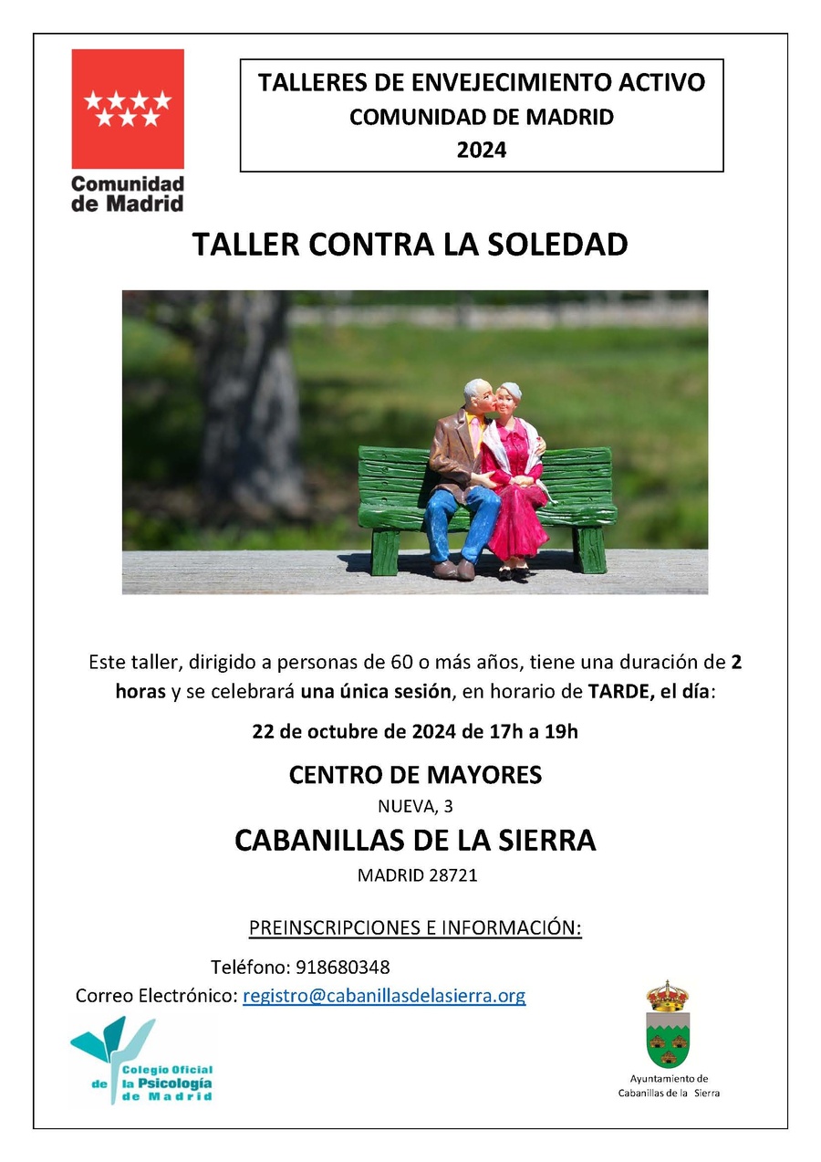 CARTEL SOLEDAD NO DESEADA CABANILLAS