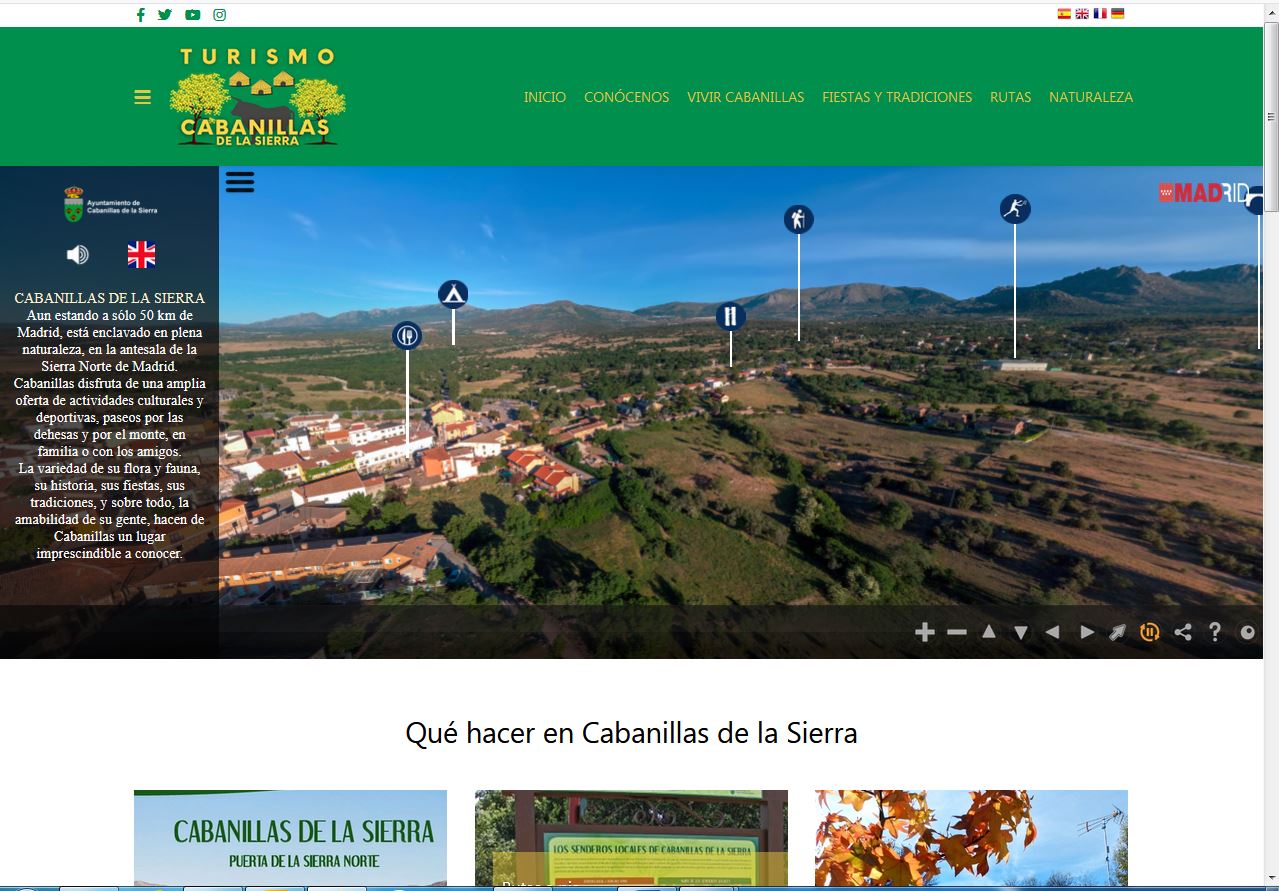 web turismo Cabanillas de la Sierra