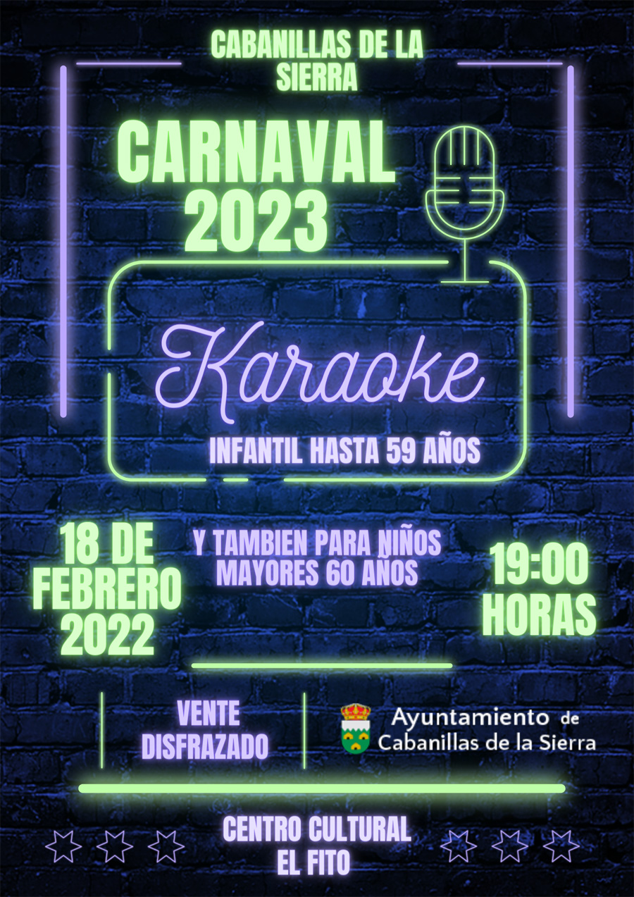 Carnaval 2023 y karaoke