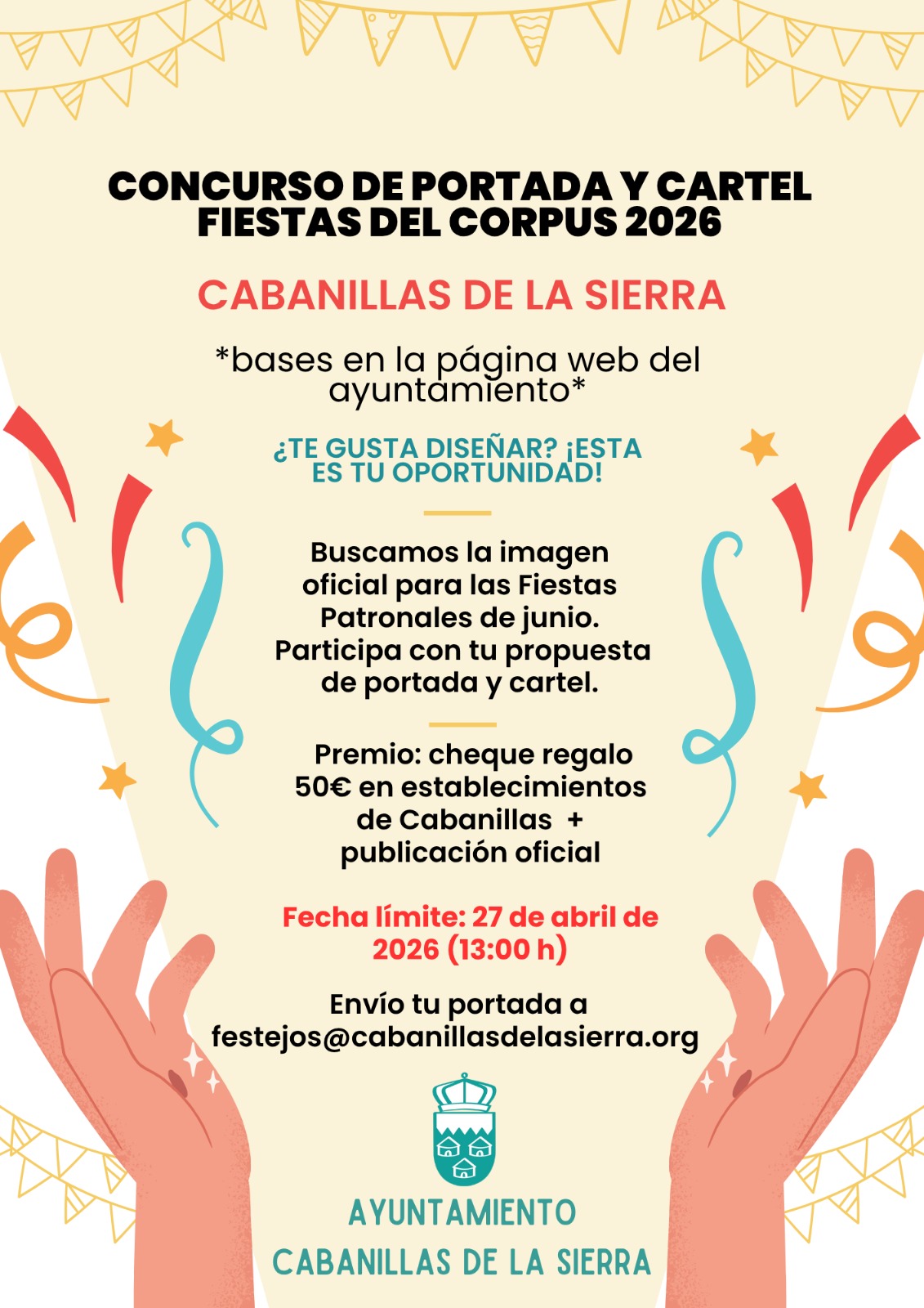 CONCURSO PORTADA Y CARTEL FIESTAS CORPUS 2026 CABANILLAS