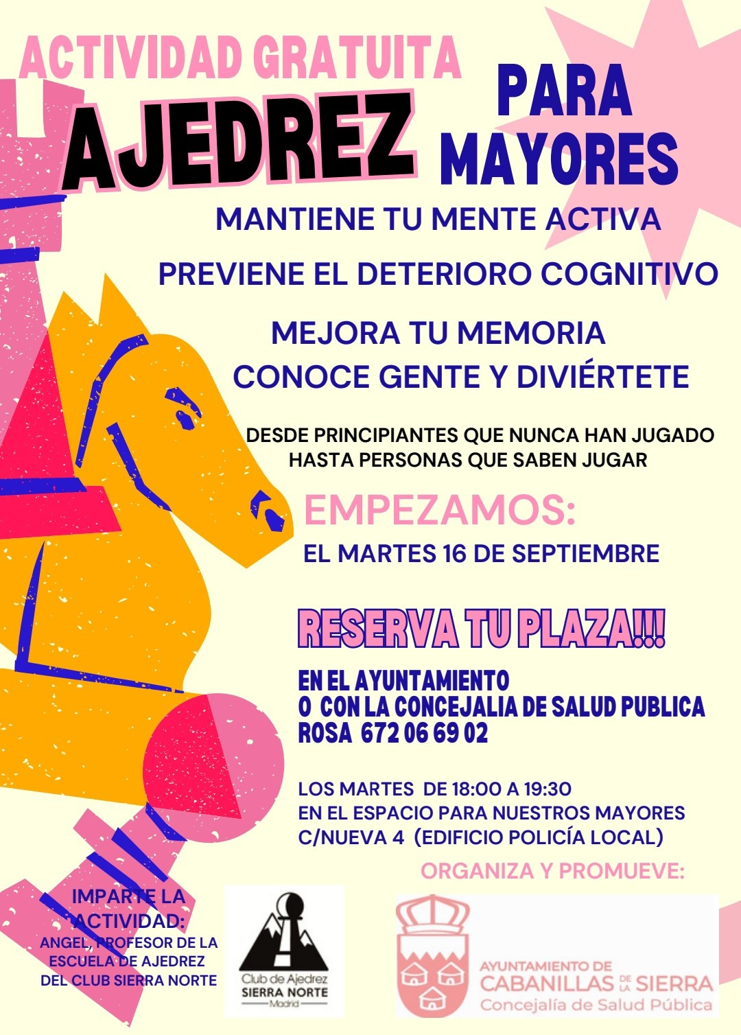 Ajedrez para mayores Cabanillas