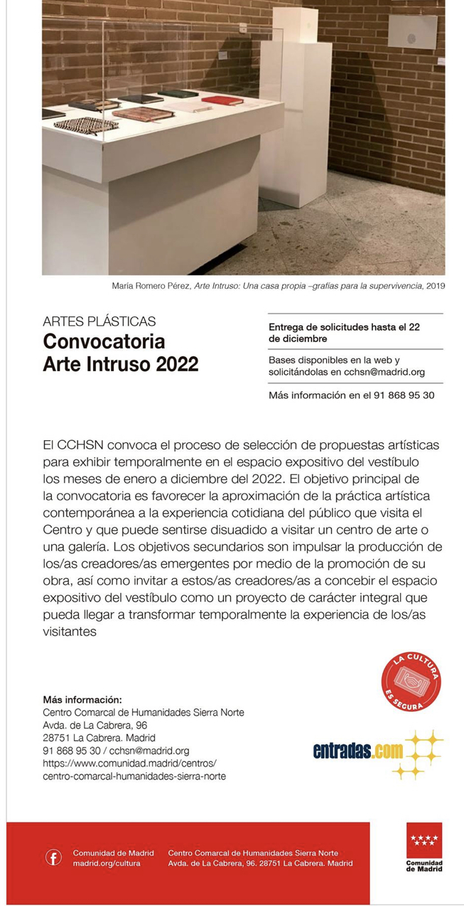 convoctoria arte intruso 2022
